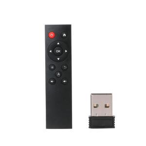 스마트 안드로이드 TV 박스 PC용 USB 수신기가 있는 2.4G 에어 마우스 원격 제어