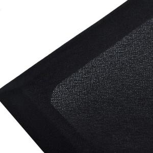 LUSYA 방진 그릴 천 스테레오 Gille 패브릭 내구성 오디오 스피커 앰프 용 보호 블랙 메쉬