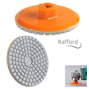RafFord 호환 1Pcs 80mm 3 인치 연마 패드 습식 건식 버프 디스크 석 화강암 콘크리트 연삭 수조 돌
