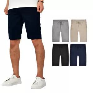 남자 여름 밴딩 슬랙스 반바지 스판 4컬러 HC671