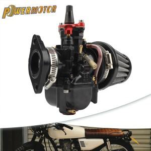 PWK 28 30 28mm 30mm 용 바이크 오토바이 기화기 흡기 매니폴드 에어 필터 파워젯 포함 모토크로스 ATV 용