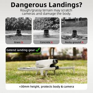 드론 랜딩 기어 퀵 릴리스 확장 키트 DJI호환 플립 액세서리용 경량 레그