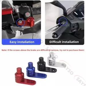 오토바이 브레이크 레버 잠금 장치 다색 경사로 주차 잠금 브레이크 스위치 개조 범용 오토바이 액세서리