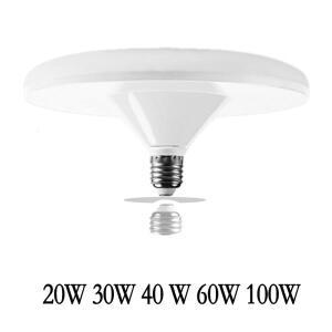 E27 LED 전구, 220V UFO 램프, 차가운 흰색, 20W, 100W, 봄빌라 앰플, 가정용 조명