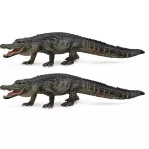 컬렉타 악어 장난감 어린이 교구 피규어 완구 X2개