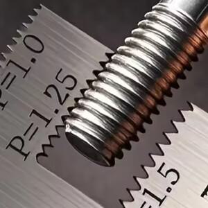 볼트 너트 나사산 측정에 이상적인 고정밀 산업 표준 피치 게이지