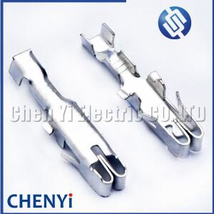 50피스 자동 압착 황동 주석 도금 터미널  퓨즈 박스 홀더 스플 라이스 와이어 핀 VW Audi 호환 BX2201-2 G