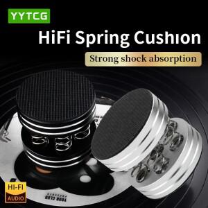 4PCS HiFi 충격 스파이크 오디오 CD 증폭기 스피커 턴테이블 플레이어 용 알루미늄 스틸 스프링 댐핑 패드