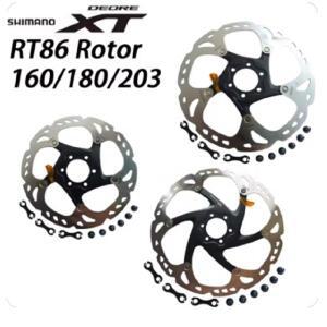 Shimano Deore XT RT86 브레이크 디스크 6 볼트 아이스 포인트 기술 MTB 산악 자전거 160MM 203MM