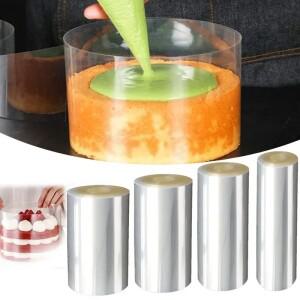 1롤 두꺼운 케이크 가장자리 투명 칼라 무스 초콜릿 시트 주변 필름 베이킹 과자 컵케익 도구