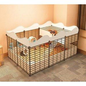 기니피그 울타리 햄스터 소형 블랙 고슴도치 1단 햄스터하우스 강아지 이동장 정원케