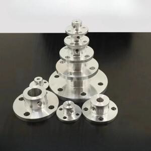 견고한 가이드 브래킷 및 샤프트 지지대가 포함된 산업용 등급 알루미늄 스틸 플랜지 커플링 세트 CNC 로봇