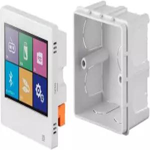 모노프라이스 월 마운트 음악 앰프 - 40와트 터치스크린 블루투스 4.1 라인 레벨 보조 FM 라디오 및 무선