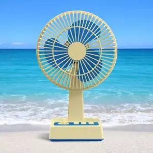 엑스트라 블루스톰 F20 레트로 무선 탁상용 미니 선풍기 무소음 저소음 BLDC모터 USB 충전 미니 가정용 스탠드 회전형 벽걸이겸용 사무실 소형 옛날 빈티지 감성 냉각 혼카