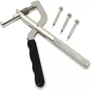 시계 스트랩 밴드 핀 제거기 조절 가능한 링크 플라이어 펀처 수리 키트 도구