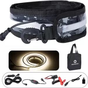 웰모티브 12V 4피트 LED 라이트 스트립 조광 캠핑 차양등 140개 SMD 2835 칩 캐비닛 조명 RV 액세서리 방수