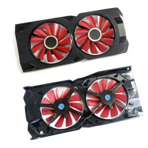 85MM 4PIN 팬 및 케이스 FDC10U12S9- CF9010H12S XFX RX 470 570 588 2048SP 4GB Black Wolf 그래픽 카드
