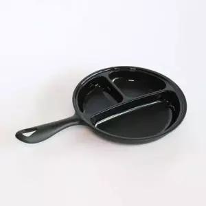 니본 EN41YR67 손잡이 나눔식판 3칸 뚜껑포함 캠핑식기 1인식기