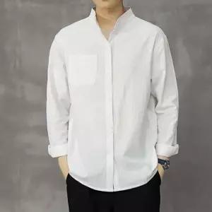 셔츠 차이나카라 남성 베이직 긴팔
