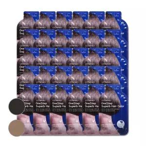 3분 염색 렛미모 셀프 흰머리 세치 새치 커버 뿌리 염색 저자극 염색제 염색약 30회분 자연갈색