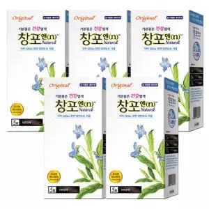 Original 창포엔 내추럴 염모제 50g 5호 자연갈색 x5개 창포n 새치염색