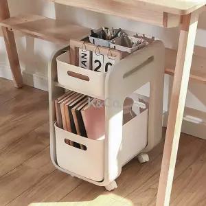 사무실 가방 정리함 하단 보관 테이블 수납장 수납함 이동식 문서