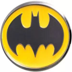 DC 배트맨 로고 컬러 퓨터 라펠 핀 실버 1