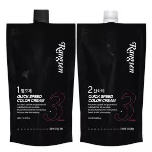 3분염색 오징어먹물 새치커버 흰머리 염색약 /흑색