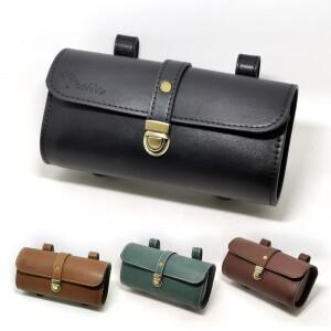 PU 가죽 바이크 오토바이 안장 가방 사이드 도구 파우치 테일 백 러기지 모토 범용 브라운 호환 및 블랙 P0