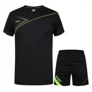 남성용 여름 트레이닝 운동복 쿨매쉬 반팔 세트 츄리닝
