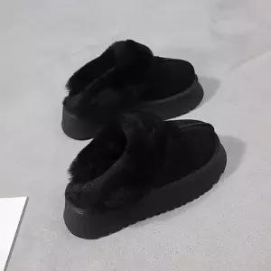 2컬러 여성 털기모 겨울 패션 뮬 슬리퍼 LK-U285