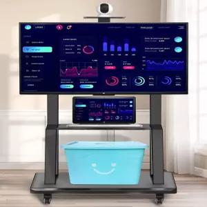 티비 거치대 이동식 모니터 스탠드 받침대 프리미엄 회의실 브라켓 이젤형 홀더