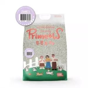 프리미요 고양이 모래 두부모래 18L (라벤더)