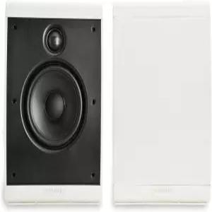Polk Audio OWM3 벽 및 책장 스피커 최고 성능의 다용도 라우드스피커 도색 가능한 그릴 (한 쌍 화이트)