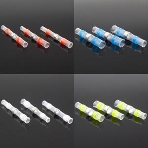 열수축 와이어 커넥터 방수 슬리브 AWG22-18 버트 전기 스플라이스 주석 도금 솔더 씰 터미널 SST21 10 개