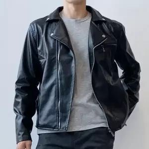 래더룩 RIDER02 라이더자켓 바이커 벨트 가죽자켓