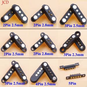 2A DC 마그네틱 포고 핀 커넥터 2Pin Pogopin Male Female 스프링 장착 전원 소켓 2P 3P 4P 5P