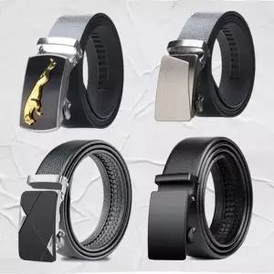 WL 남성용 가죽 벨트 조절 가능한 정장 패션 허리띠