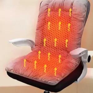 엉뜨 1인용 방석 발열매트 등받이 학생용 열방석