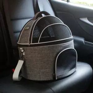 애견 이동장 돔형 강아지 고양이 펫캐리어 운반가방 윗문 휴대용 경량