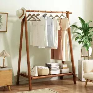 원목 행거 스탠드 앤틱 이동식 목재 소형 사다리 골드행거