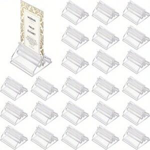 투명 플라스틱 게임 카드 홀더 보드 명함 표 라벨 메뉴 파티 경품 등에 12