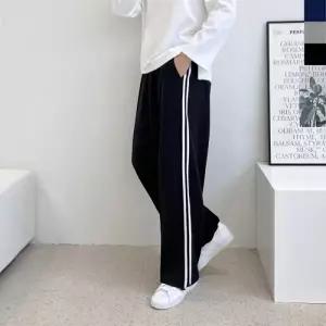 두줄 트랙 커플 팬츠(밑단스트링) 와이드 G277M GTT 남자 트레이닝