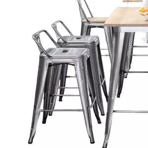 스텐 바의자 높은의자 스툴 원목 실버 스탠드 홈바 카페