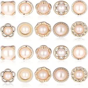 20 PCS 여성 셔츠 브로치 버튼 라펠 핀 진주 재사용 가능 장식 드레스 숄 코트 DIY 가방 크리스마스 재봉
