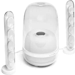 하만 카돈 HK 사운드스틱 4-2.1 블루투스 스피커 시스템 깊은 베이스와 영감을 주는 산업 디자인 (화이트)