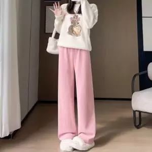 이삭 팬츠 겨울 와이드 1005611 스노우 패턴 기모