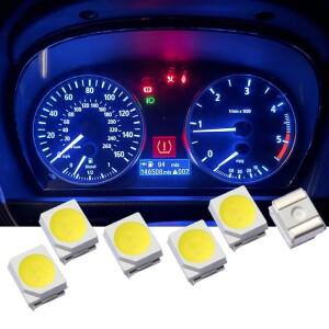 BMW 호환 악기 조명한 100pcs LED 3528 SMD 자동차 클러스터 게이지 대시 보드 계기판 용접 라이트 비즈