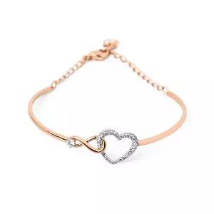 [하프클럽/스와로브스키]스와로브스키 5518869 Hyperbola 하트 인피니티 뱅글 미