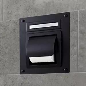 매립 휴지걸이 블랙 스텐 욕실 매립형 IBA2STB